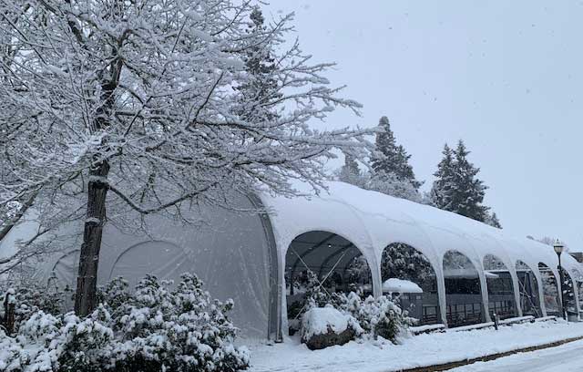 The Recreation Division of Ashland Parks & Recreation oversees many of the city's recreational offerings, including the Ashland Rotary Centennial Ice Rink, seen here on a snowy Dec. 26. Ashland.news photo by Bert Etling