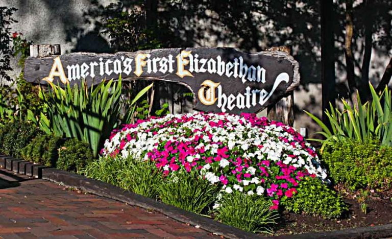 Oregon Shakespeare Festival sign. Graham Lewis photo Oregon Shakespeare Festival