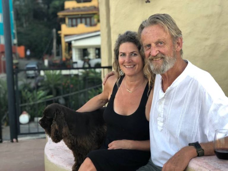 Rescue dog Riley is shown with 2022's Landlord of the Year Adrienne Hill and her husband, John Laughlin, in Ashland. Furnished photo