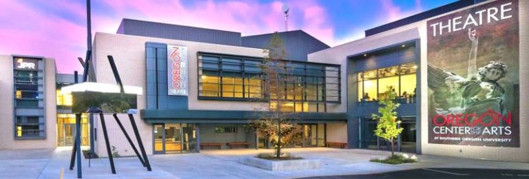 The Oregon Center for the Arts box office on South Mountain Avenue in Ashland is open for in-person ticket sales Monday through Friday from 3 to 6 p.m. and one hour prior to performances. SOU photo
