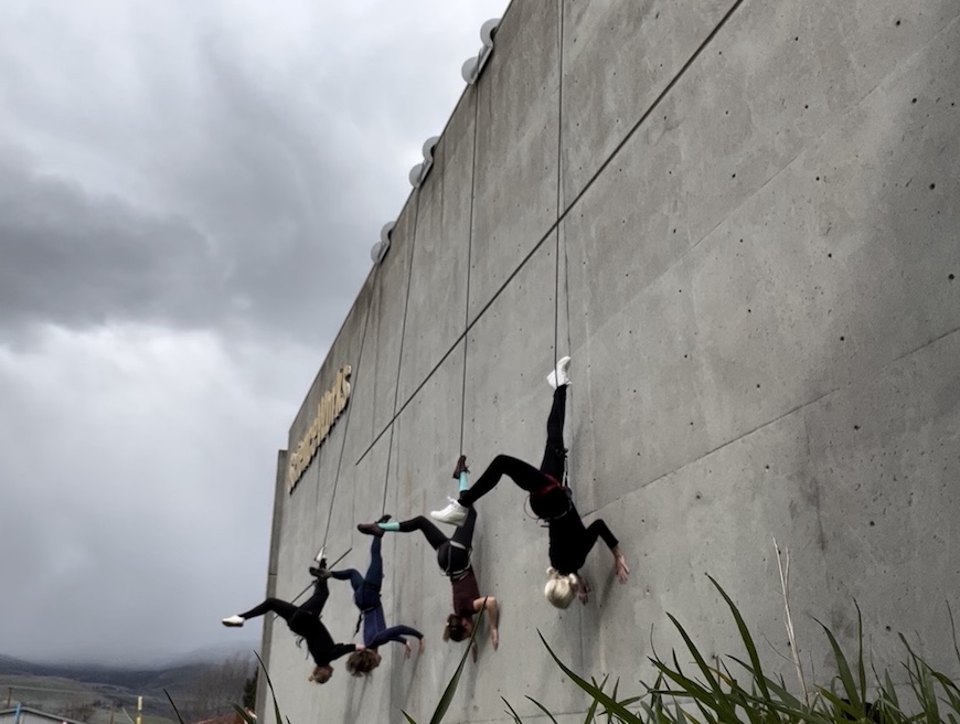 Adult wall dance