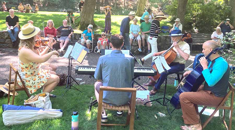 Daniel Sperry quintet at Lithia Park