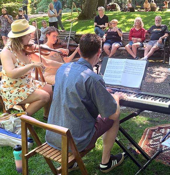 Cellist Daniel Sperry at Lithia Park