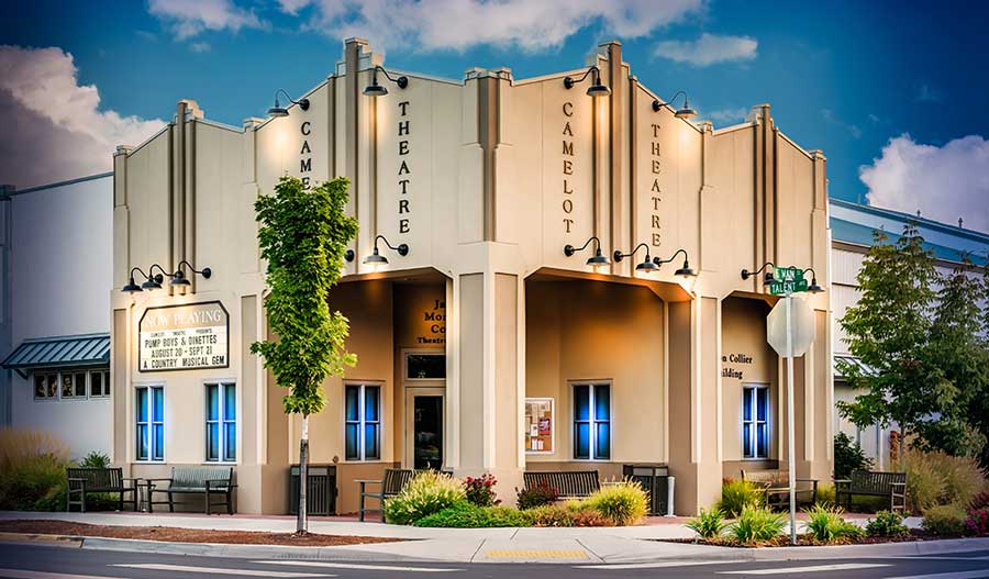 The James Morrison Collier Theatre Building, home to Camelot Theatre in Talent. The Camelot has announced its 2026 season. Cornelius Matteo photo