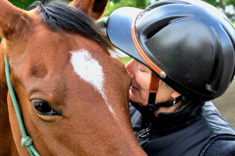 Riding Beyond is a Rogue Valley nonprofit organization whose mission is to provide free interactions with specially trained horses to breast cancer survivors.