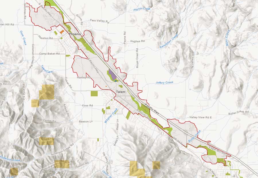 The burn scar of the 2020 Almeda Fire.
Courtesy Rich Nauman, ArcGIS Living Atlas Environment Team