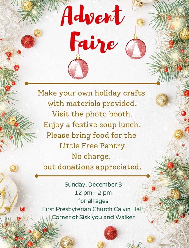 Advent Faire Poster