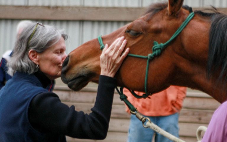 Equine therapy for breast cancer survivors is available at the nonprofit Riding Beyond facility just south of Ashland. Riding Beyond photo