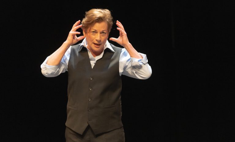 Lisa Wolpe in "Shakespeare and the Alchemy of Gender." OSF photo by Emily Hunter