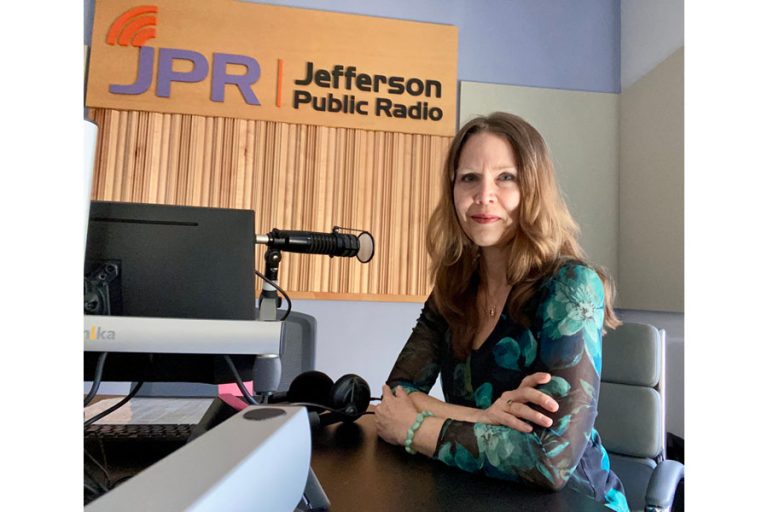 One facet of Vanessa Finney's work with JPR is her local hosting NPR's "All Things Considered" newscast.