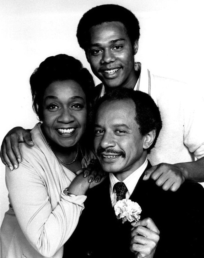 Subjects: Isabel Sanford, Sherman Hemsley, Mike Evans (Top) Program: "The Jeffersons"