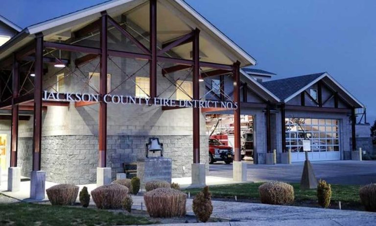 Jackson County Fire District No. 5 headquarters at Station 5 in Talent. Photo by Denise Baratta, Rogue Valley Times
