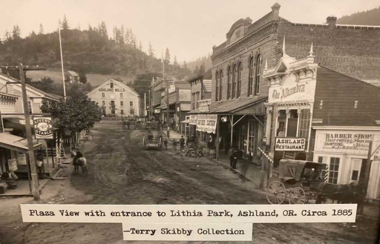 Ashland Plaza about 1885. Terry Skibby collection