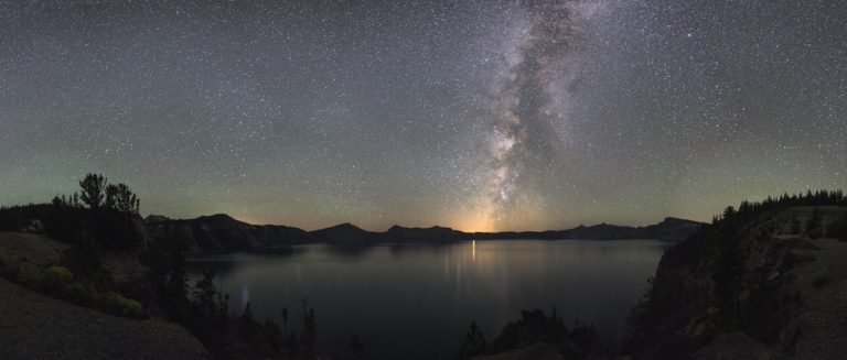 The night sky as photographed at Crater Lake National Park, which has been rated No. 1 for stargazing at national parks in the U.S. Photo copyright, Jeremy M. White Photography