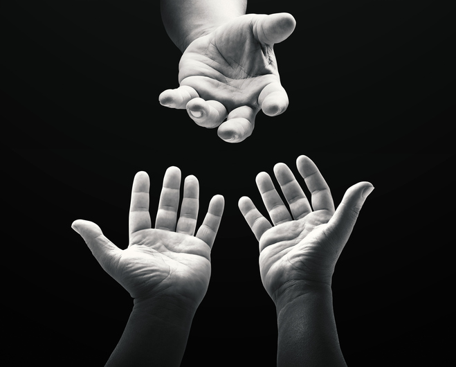 Worship God concept