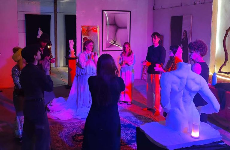 Artists perform in Neoteric event in April. A one-night performance of the group is set for Friday, May 30, at the Langford Art Gallery in Phoenix. Mori Samel-Garloff photo