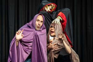 Mark Bedard, Barret O’Brien, Jamie Ann Romero. Photo by Bob Palermini