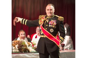 Jonathan Haugen as Alcibiades in the Oregon Shakespeare Festival's 2016 production of "Timon of Athens." He will be in the Rogue Theater Company's fall production of "Waiting for Godot." Photo by Jenny Graham
